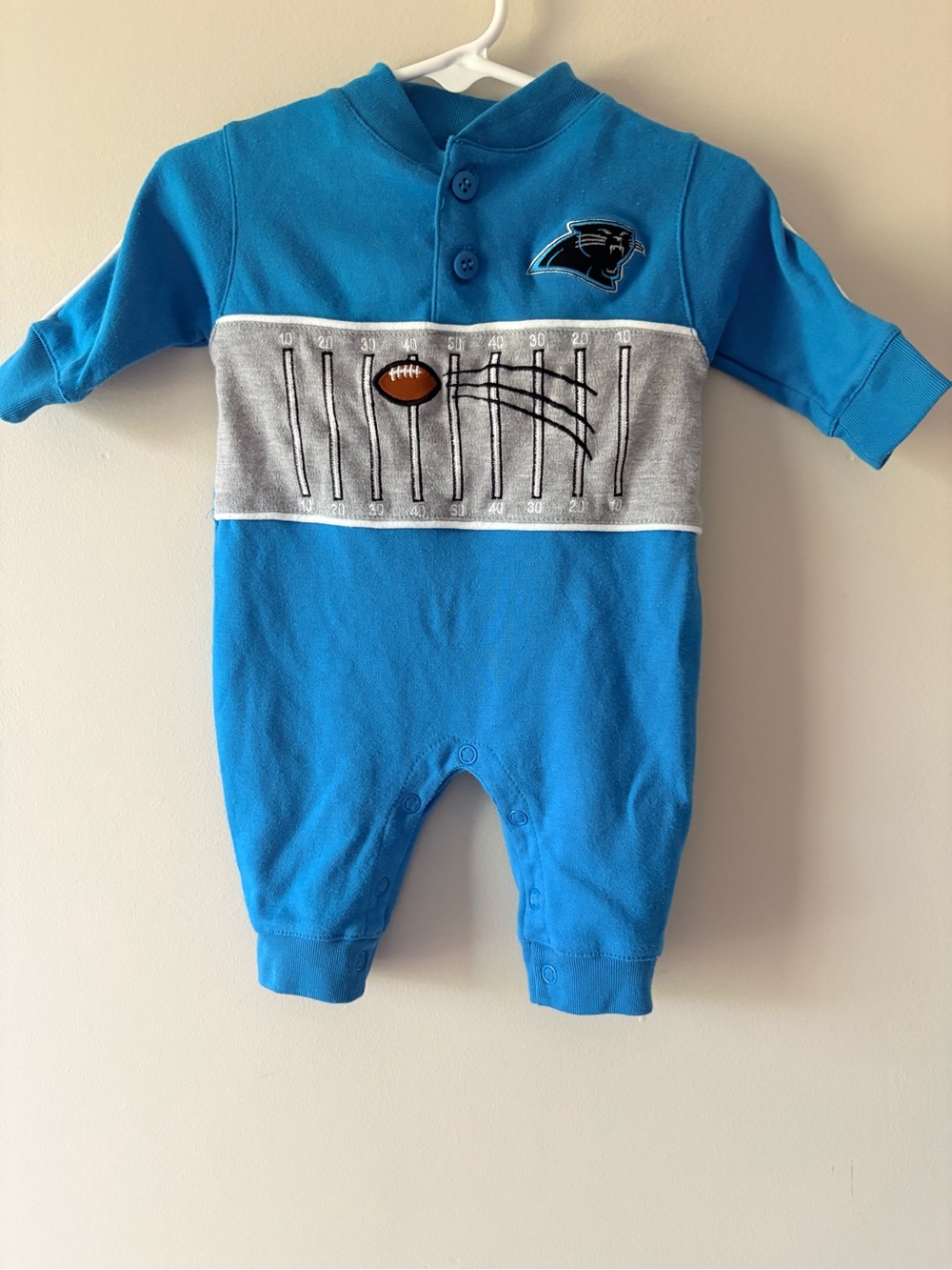 Carolina Panthers Baby 3-6 Month One Piece Bodysuit Infant NFL Football Apparel